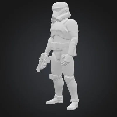 Mô hình Stormtrooper Star Wars: File in 3D chi tiết cho fan sưu tầm