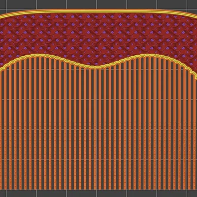 Lược chải râu thiết kế công thái học mới nhất (Beard comb 3D)