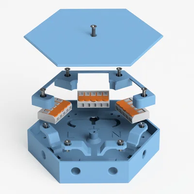 Hộp đấu nối điện v1 cho WAGO 221-415