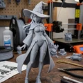 Mô hình nữ phù thủy phong cách Anime - File in 3D đẹp mắt - Thumbnail 1
