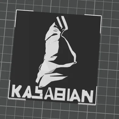 Mô hình trang trí 3D biểu tượng album Kasabian White Double