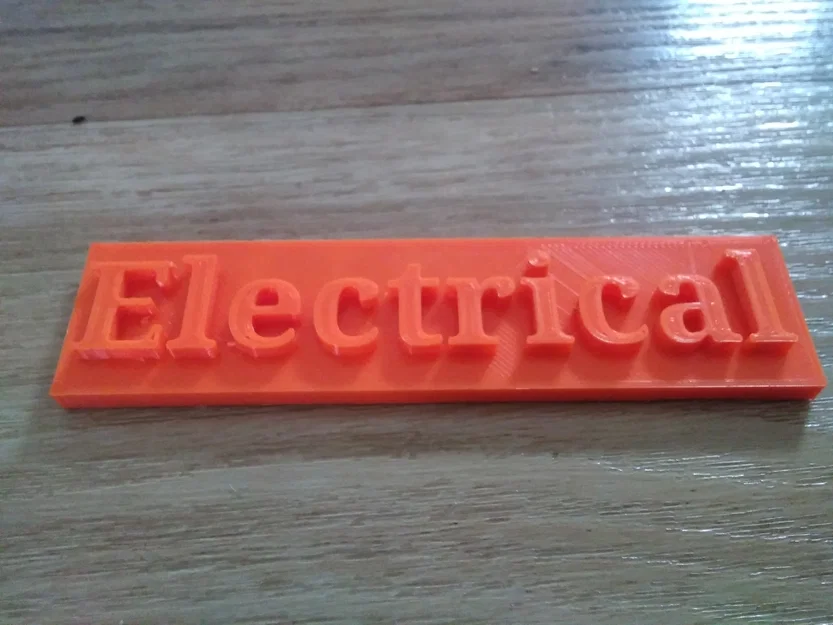 Biển báo Electrical in 3D - Phụ kiện an toàn cho thiết bị điện - Image 1