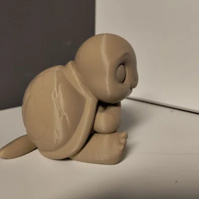 Mô hình chú rùa con in 3D dễ thương tạo hình trái tim