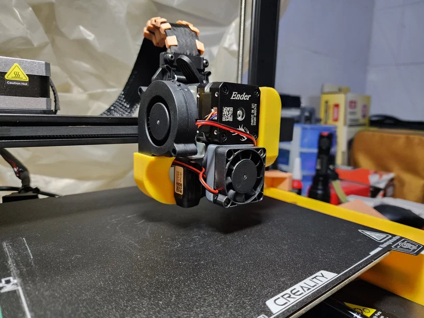 Ống dẫn gió quạt 5015 cho Ender 3 v3 SE (Bản cập nhật) - Image 1