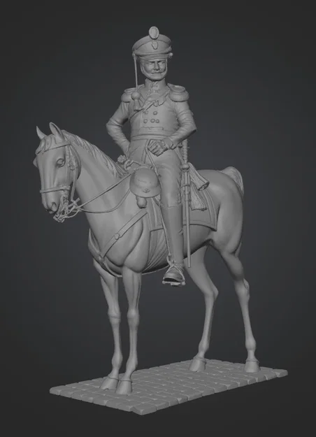 Mô hình 3D sĩ quan trung đoàn bộ binh Ufa 1814 - Lịch sử quân sự - Image 1