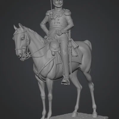Mô hình 3D sĩ quan trung đoàn bộ binh Ufa 1814 - Lịch sử quân sự