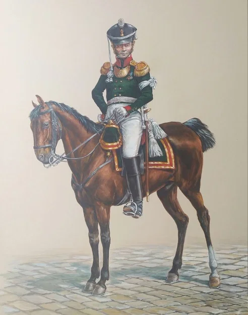 Mô hình 3D sĩ quan trung đoàn bộ binh Ufa 1814 - Lịch sử quân sự - Image 2