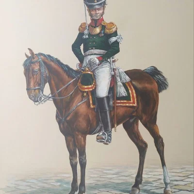 Mô hình 3D sĩ quan trung đoàn bộ binh Ufa 1814 - Lịch sử quân sự