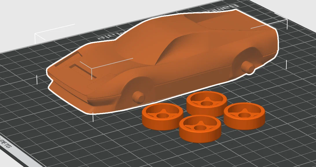 Mô hình Ferrari 308 lắp ráp không cần keo - Image 1