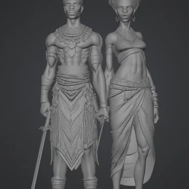 Mô hình 3D Chiến binh Dawnbound Warriors độc đáo