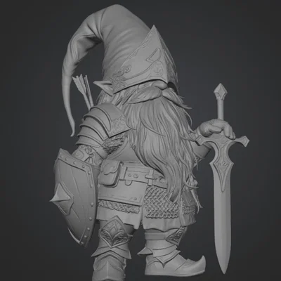 Mô hình 3D Chiến binh Gnome bọc thép (Ironbound Gnome Warrior)