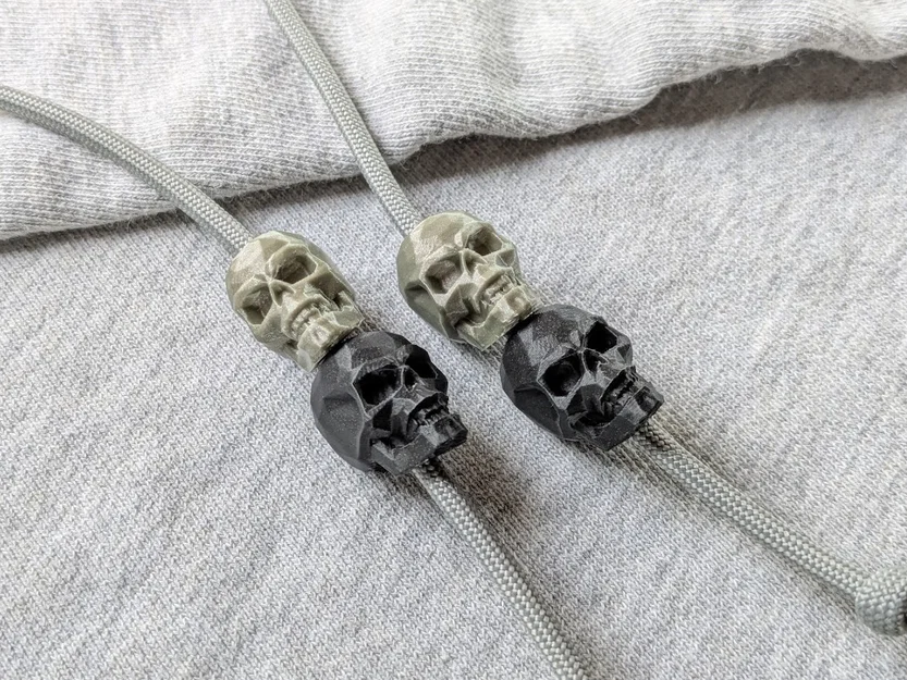 Hạt Xỏ Dây Hình Đầu Lâu Low Poly - Image 1