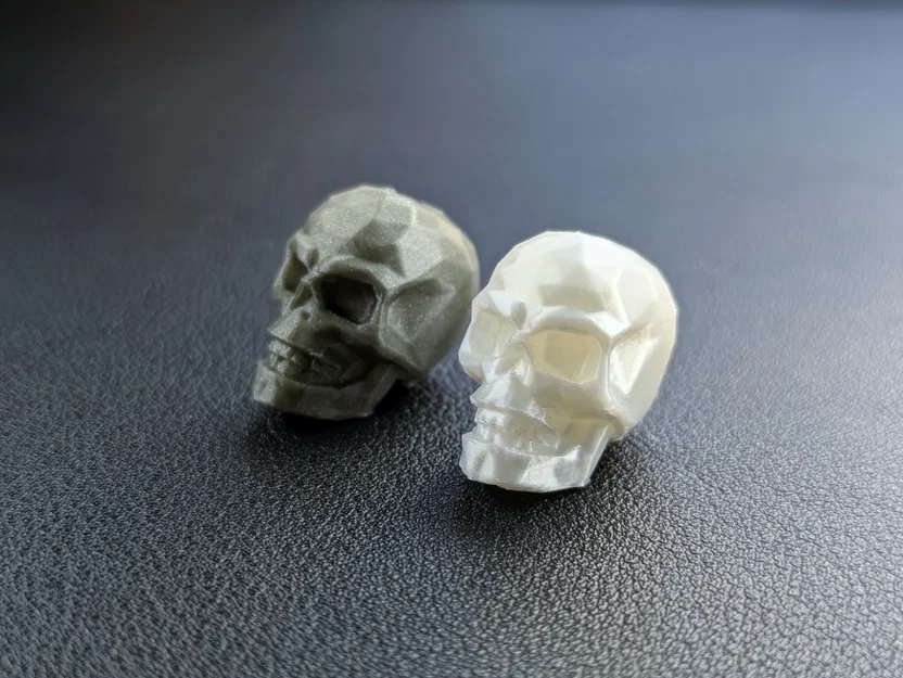 Hạt Xỏ Dây Hình Đầu Lâu Low Poly - Image 2