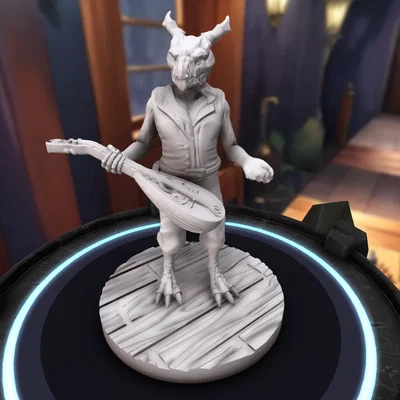 Mô hình Dragonborn Bard RPG - Nhân vật 3D độc đáo cho D&D