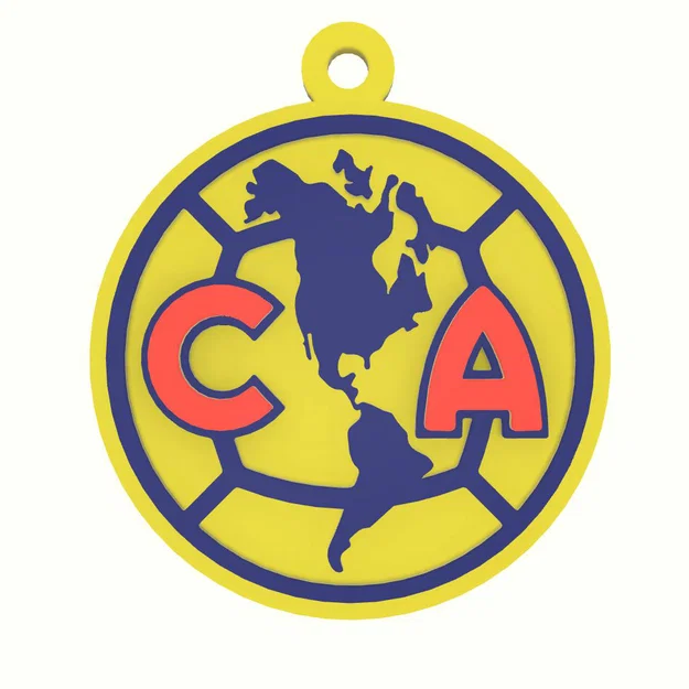 Móc khóa Club America in 3D đẹp mắt cho fan bóng đá - Image 1