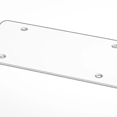 Mẫu Biển Số Xe Tùy Chỉnh (Small License Plate Template) In 3D