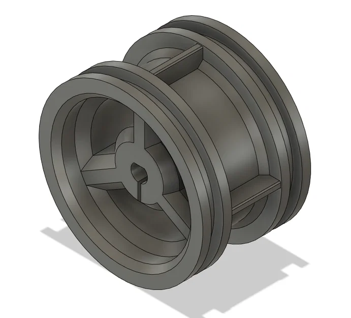 Mâm bánh xe tương thích LEGO Technic cho trục D 3mm (In 3D) - Image 1