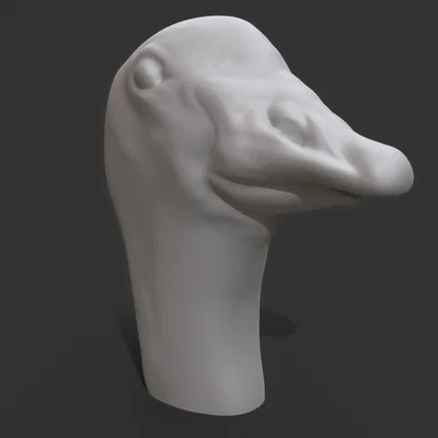 Mô hình đầu ngỗng (Goose Head) - Tượng 3D trang trí độc đáo