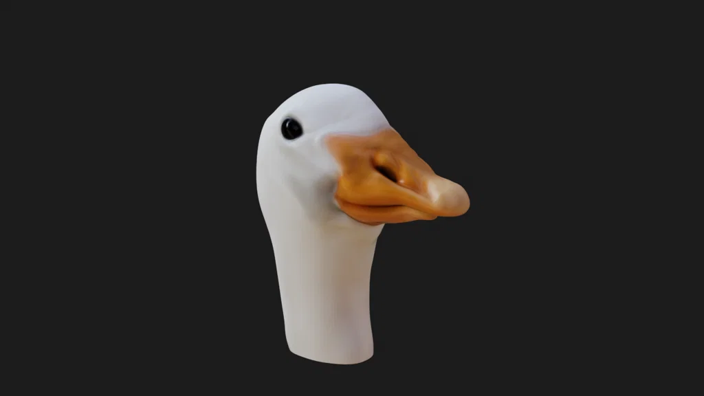 Mô hình đầu ngỗng (Goose Head) - Tượng 3D trang trí độc đáo - Image 2