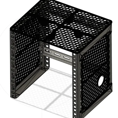 Bộ tấm che và nóc tủ rack 10 inch in 3D tối ưu tản nhiệt