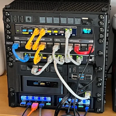 Bộ tấm che và nóc tủ rack 10 inch in 3D tối ưu tản nhiệt