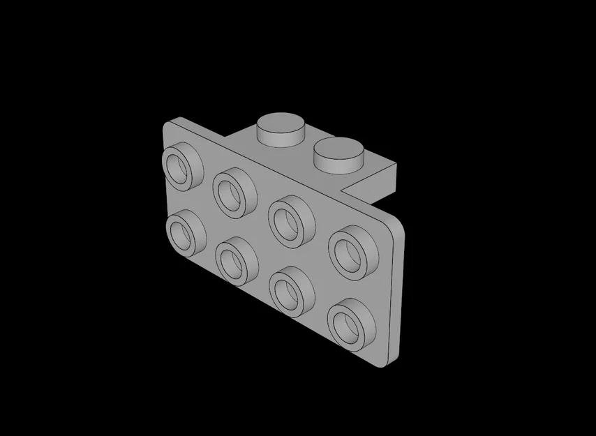 Phụ kiện lắp ráp góc vuông tương thích Lego (Bracket 1x2 - 2x4) - Image 1
