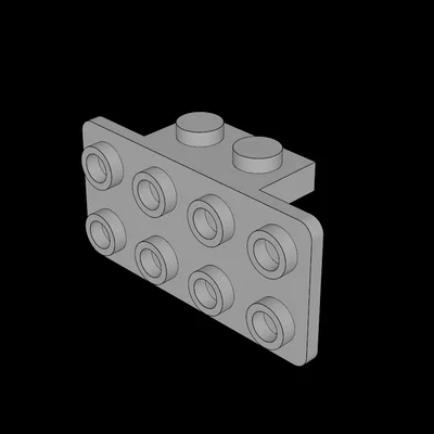 Phụ kiện lắp ráp góc vuông tương thích Lego (Bracket 1x2 - 2x4)