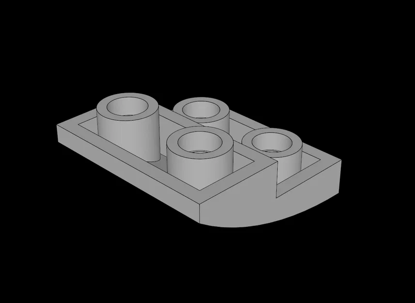 Mảnh ghép Lego tương thích: Slope Brick Curved 2x2 Inverted - Image 1
