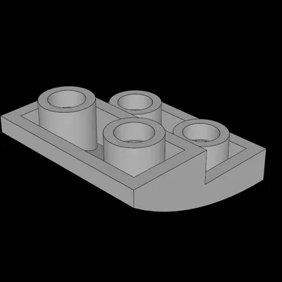 Mảnh ghép Lego tương thích: Slope Brick Curved 2x2 Inverted