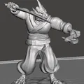 Mô hình White Dragonborn Monk D&D - Mẫu in 3D Võ sĩ Rồng - Thumbnail 2