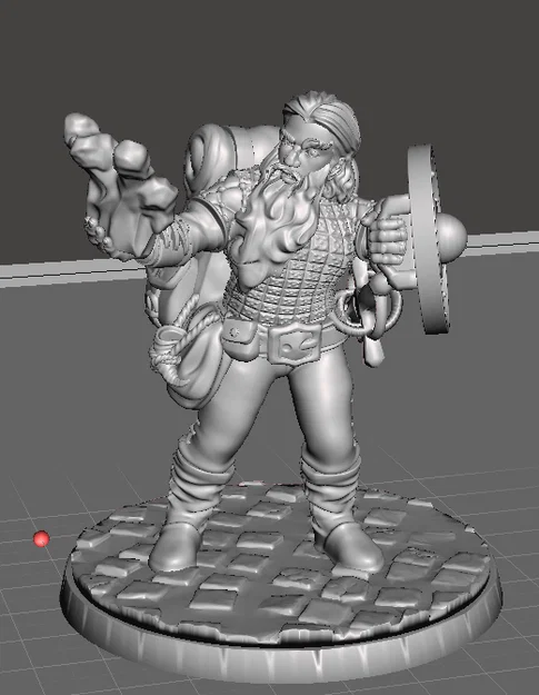 Mô hình Dwarf Druid cho game nhập vai Dungeons & Dragons - Image 1