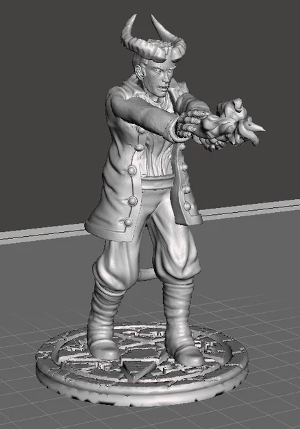 Mô hình Tiefling Warlock chi tiết cho game Dungeons & Dragons - Image 1