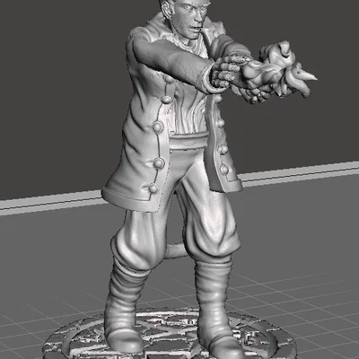 Mô hình Tiefling Warlock chi tiết cho game Dungeons & Dragons