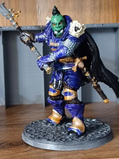 Mô hình chiến binh Half-Orc cầm giáo Glaive (Miniature for Tabletop) - Image 1