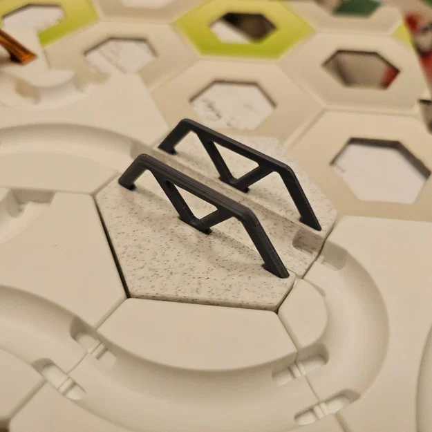 GraviTrax Train Trestle Tile – Tile cầu giàn cho đường bi - Image 1