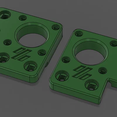Voron Trident: gá Z stepper inverted electronics kèm rãnh đi dây cho camera