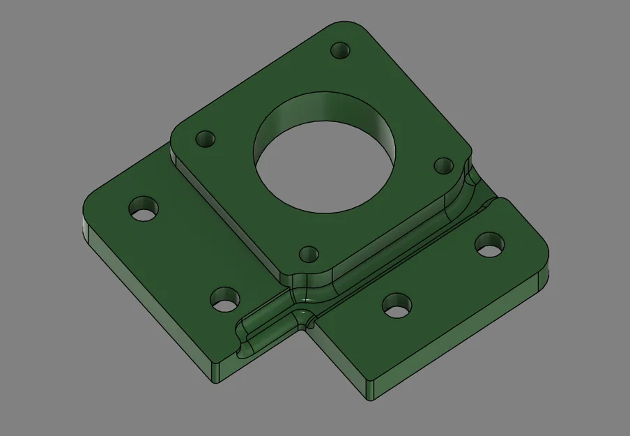 Voron Trident: gá Z stepper inverted electronics kèm rãnh đi dây cho camera - Image 3