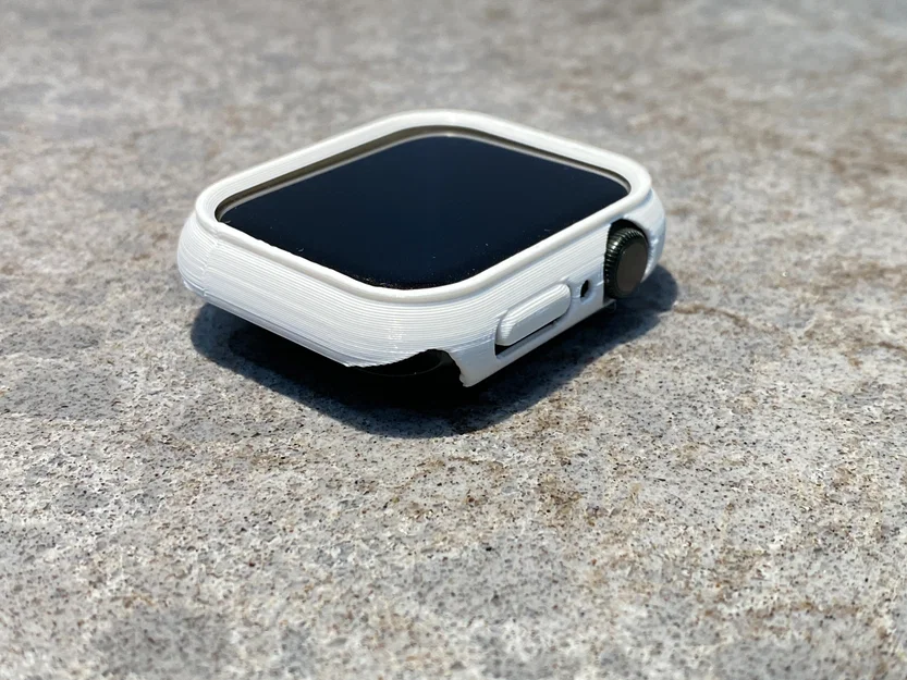 Ốp Apple Watch 7 45mm có gờ nhô và nút bấm - Image 4