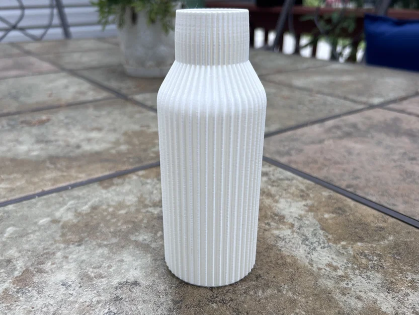 Mẫu in 3D bình hoa Ribbed Vase trang trí phong cách hiện đại - Image 3