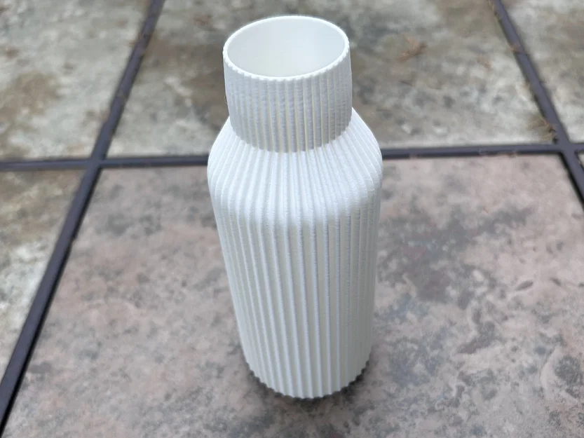 Mẫu in 3D bình hoa Ribbed Vase trang trí phong cách hiện đại - Image 4