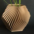 Chậu hoa/cây Dodecahedron – Sọc chéo (POT DE FLEURS - PLANTES DODECADRE-RAYURES OBLIQUES) - Thumbnail 1