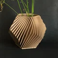 Chậu hoa/cây Dodecahedron – Sọc chéo (POT DE FLEURS - PLANTES DODECADRE-RAYURES OBLIQUES) - Thumbnail 2