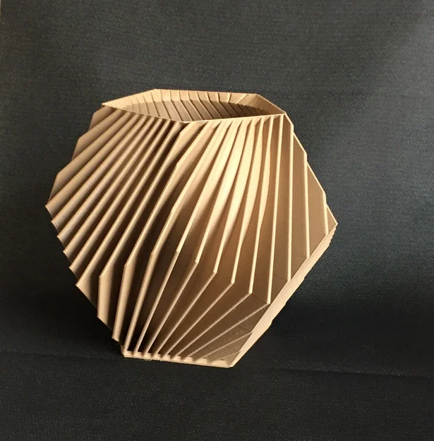 Chậu hoa/cây Dodecahedron – Sọc chéo (POT DE FLEURS - PLANTES DODECADRE-RAYURES OBLIQUES) - Image 5