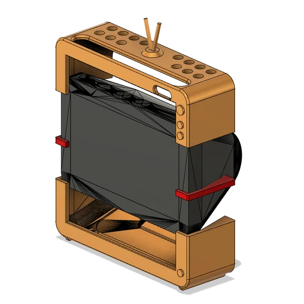 Vỏ Bọc TV Cổ Điển Cho Echo Show 5 2nd Gen (Vintage TV Case) - Image 4