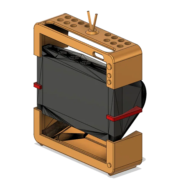 Vỏ Bọc TV Cổ Điển Cho Echo Show 5 2nd Gen (Vintage TV Case) - Image 5