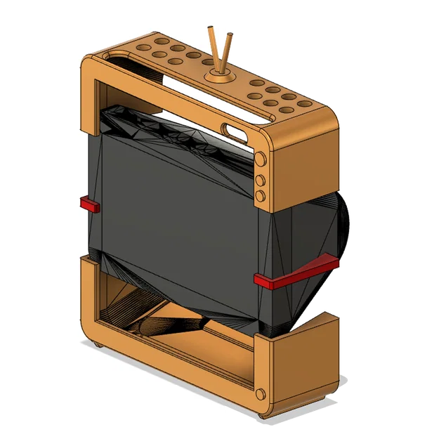 Vỏ Bọc TV Cổ Điển Cho Echo Show 5 2nd Gen (Vintage TV Case) - Image 6