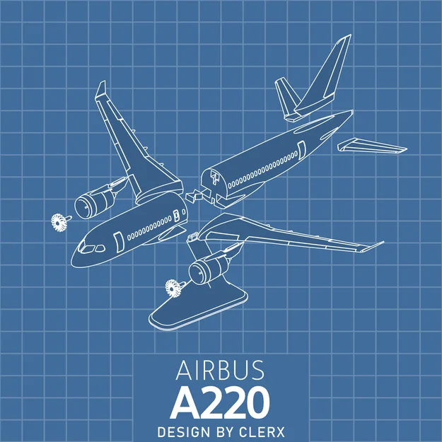 Airbus A220-100 - 1:144 - Image 6