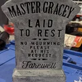 Mô hình 3D bia mộ Master Gracey từ Haunted Mansion - Thumbnail 1