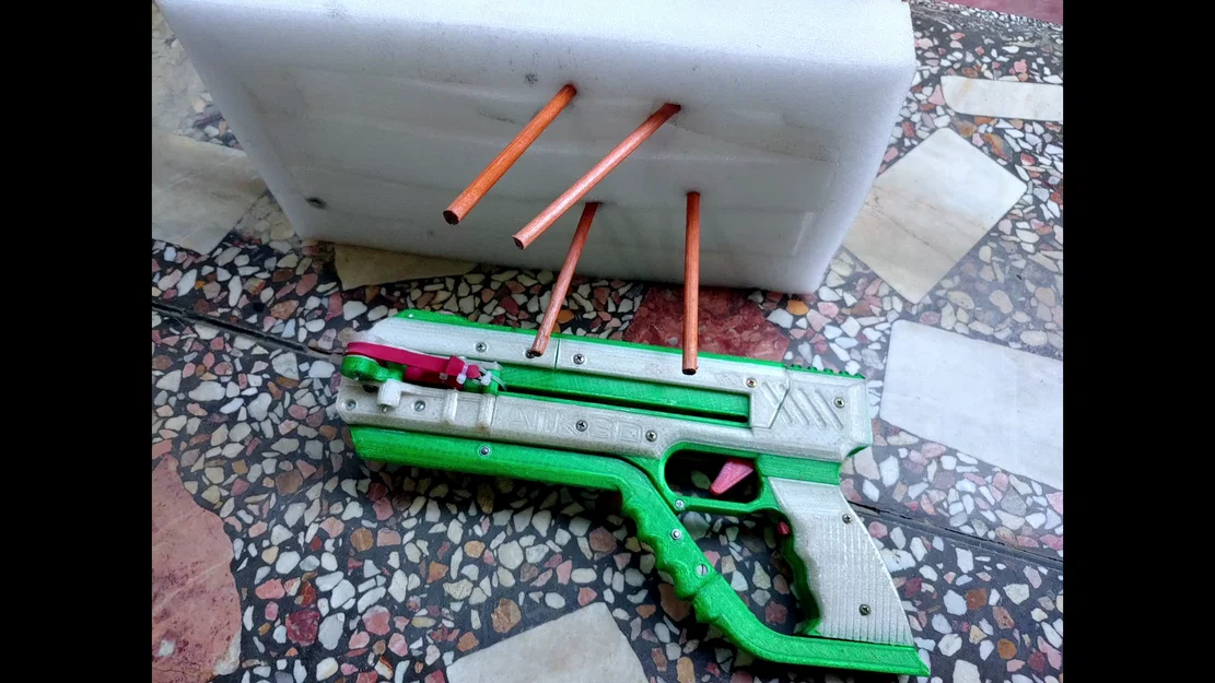 Súng bắn thun 3D (UPGRADING SLINGSHOT GUN V2) - Mô hình cải tiến - Image 2