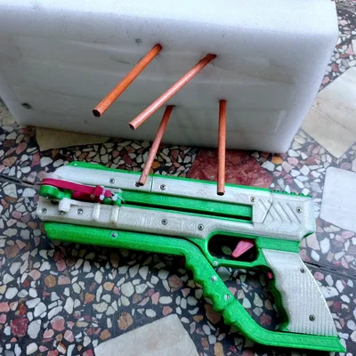 Súng bắn thun 3D (UPGRADING SLINGSHOT GUN V2) - Mô hình cải tiến